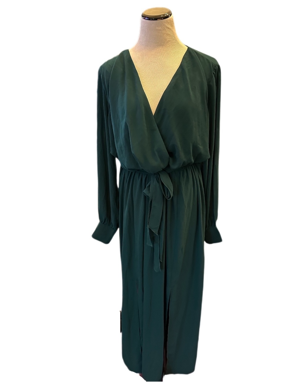 New! Baltic Born Green Surplice Maxi Dress Sz 3XL